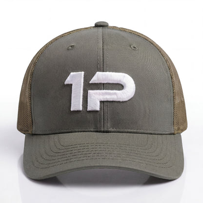 1Permenta Khaki/White Logo Cap