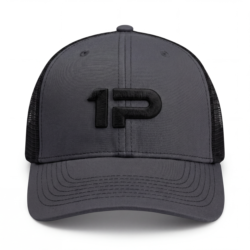 1Permenta Black/ Charcoal Signature Logo Cap