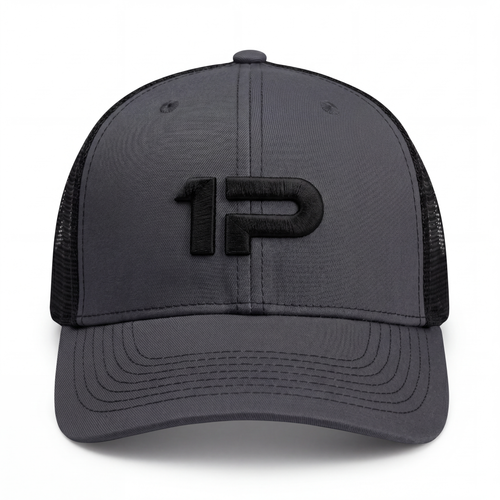 1Permenta Black/ Charcoal Signature Logo Cap