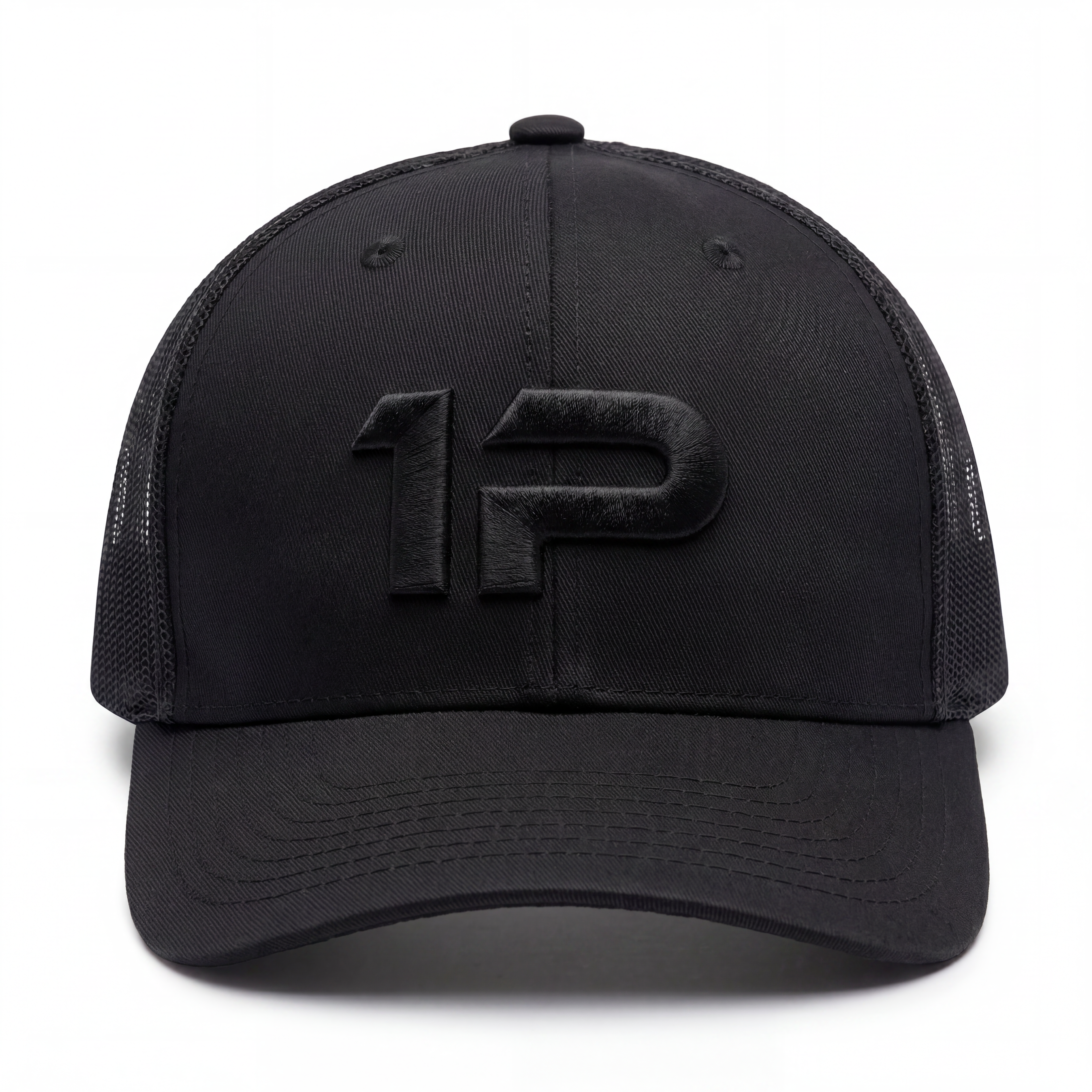 1Permenta Double Black Signature Logo Cap