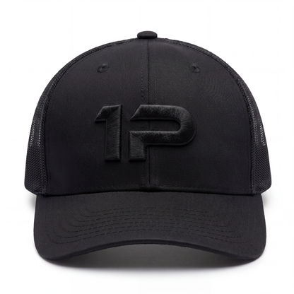 1Permenta Black/Black Logo Cap