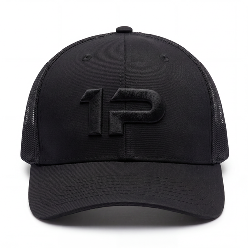 1Permenta Double Black Signature Logo Cap