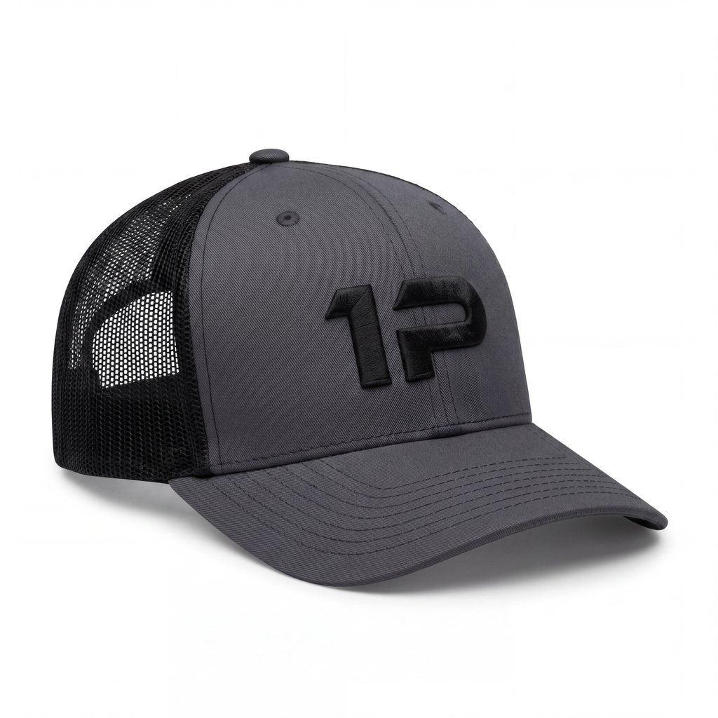 1Permenta Black/ Charcoal Signature Logo Cap