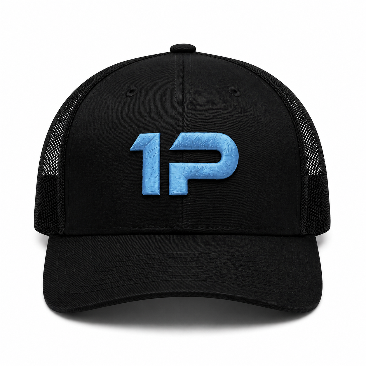 1Permenta Black/Baby Blue Logo Cap