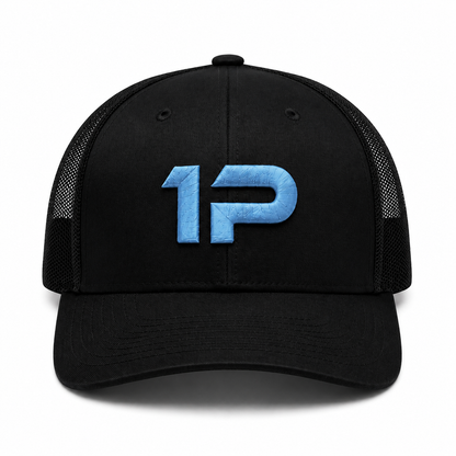 1Permenta Black/Baby Blue Logo Cap