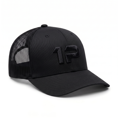 1Permenta Black/Black Logo Cap