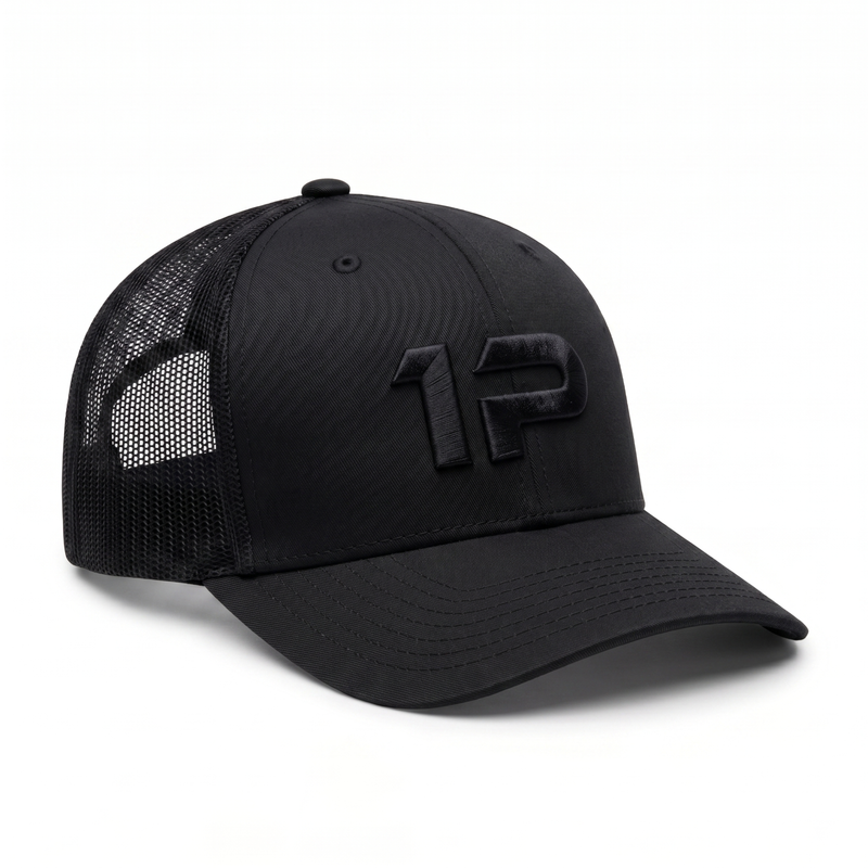 1Permenta Double Black Signature Logo Cap